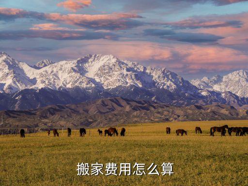  搬家费用怎么算