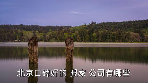 北京口碑好的 搬家 公司有哪些