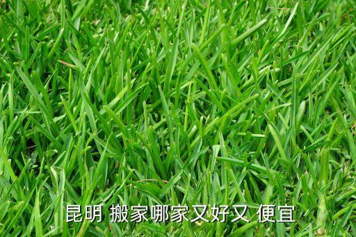  昆明 搬家哪家又好又 便宜