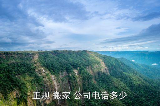 正规 搬家 公司电话多少
