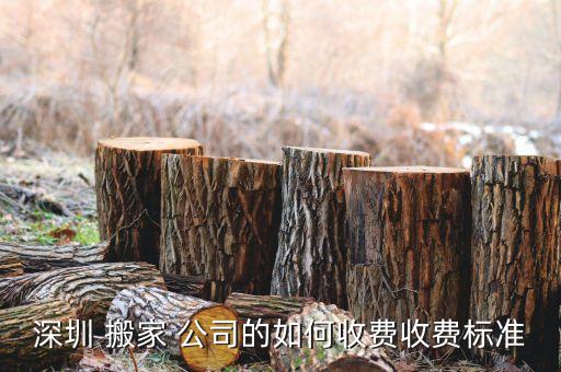 深圳 搬家 公司的如何收费收费标准