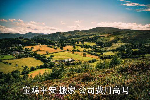  宝鸡平安 搬家 公司费用高吗
