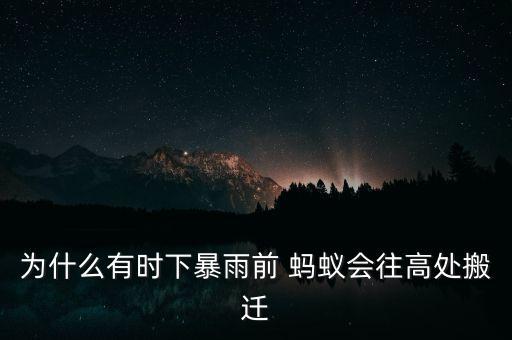 下雨天蚂蚁搬不搬家,为什么下雨天蚂蚁会搬家二年级作文