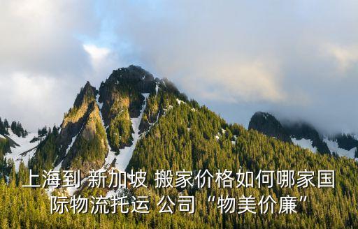 新加坡便宜搬家公司排名