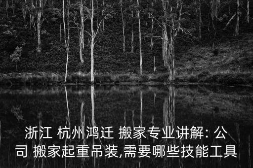 浙江 杭州鸿迁 搬家专业讲解: 公司 搬家起重吊装,需要哪些技能工具