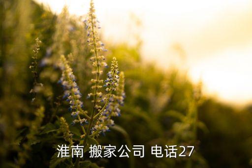 淮南 搬家公司 电话27