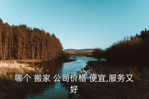哪个 搬家 公司价格 便宜,服务又好