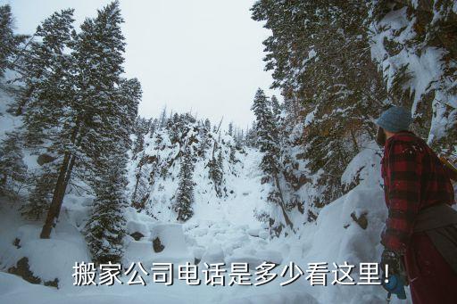  搬家公司电话是多少看这里!