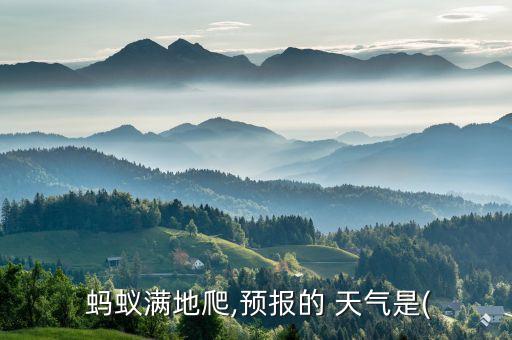  蚂蚁满地爬,预报的 天气是(