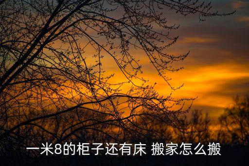 一米8的柜子还有床 搬家怎么搬