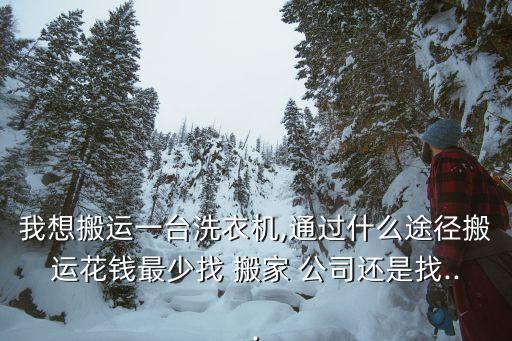 我想搬运一台洗衣机,通过什么途径搬运花钱最少找 搬家 公司还是找...